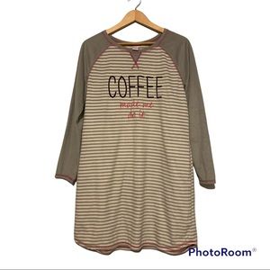 Sleep and Chic Cozy Nigh Shirt Size L